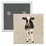 Bouton de vache à onyx et à ivoire boutons publicitaires