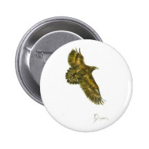 Bouton d'Eagle d'or Pin's