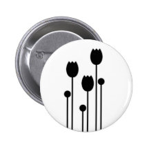 Bouton des broches tulipe conception décomposent n badges