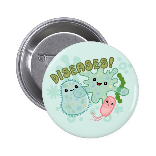 Bouton des maladies badge avec épingle
