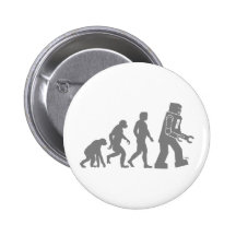 Bouton d'évolution de robot pin's avec agrafe