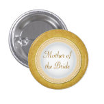 Bouton d'or baroque de rôle de mariage de plaque boutons publicitaires