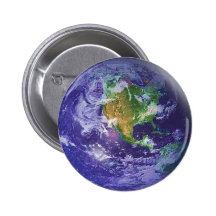 bouton du globe 3D Badge