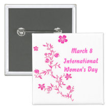 Bouton du jour des femmes internationales pin's avec agrafe