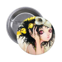 Bouton du nid de l'oiseau badges