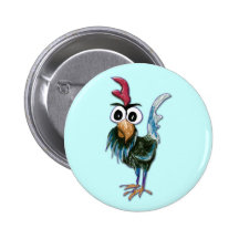 Bouton fou de coq badges