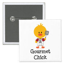 Bouton gastronome de poussin pin's