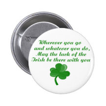 Bouton irlandais de poème badge avec épingle