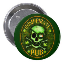 Bouton irlandais de Pub de pirate du jour de St Pa Badges Avec Agrafe