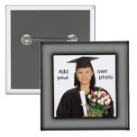 Bouton noir de photo badges avec agrafe