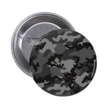 Bouton noir fait sur commande de Camo Badges Avec Agrafe