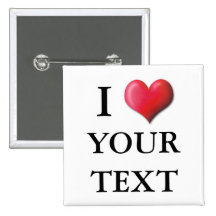 Bouton personnalisable 0002 de coeur d'I Badges