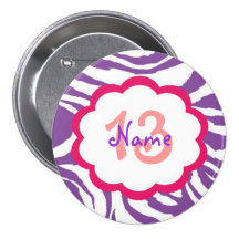 Bouton personnalisé d'anniversaire badge