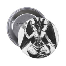 Bouton rond de Baphomet Badge Avec Épingle