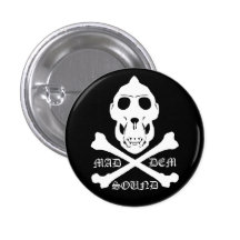 Bouton sain fou de DEM Badges Avec Agrafe