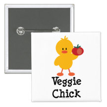 Bouton végétarien de poussin pin's avec agrafe