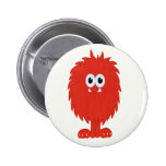 Bouton velu de monstre badge