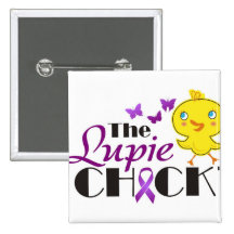 Boutons de poussin de Lupie de conscience de lupus Badges