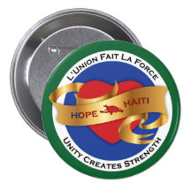 Boutons de Valentine de soulagement du Haïti Badges Avec Agrafe