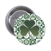 Boutons et insignes irlandais de shamrocks badges avec agrafe