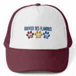 BOUVIER DES FLANDRES DAD Paw Print 1 hats