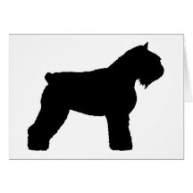 Bouvier des Flandres Dog (in black) Card