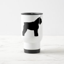 Bouvier des Flandres Dog (in black) Coffee Mug