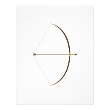 Bow and Arrow Personalized Letterhead