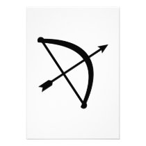Bow arrow hunter invitations