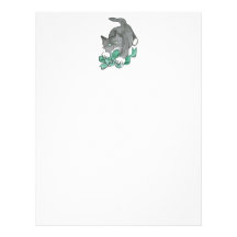 Bow Attack by Gray Kitten Letterhead Design