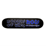 BOW Blue Graffiti Deck Skate Deck