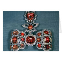 Bow brooch set with brilliant greeting cards