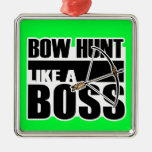 Bow Hunt Like a Boss; Funny.gif Christmas Ornament