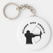 Bow Hunting Archery Silent But Deadly Keychain