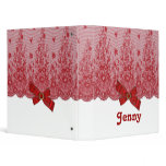 Bow,Lace,jewel Initial,Name,Logo Notebook Vinyl Binder