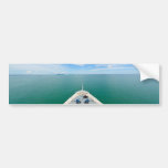 Bow of a cruise ship bumper sticker