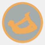 Bow Pose Yoga Sticker