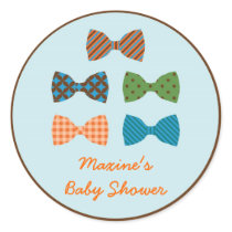 Bow Tie Baby Shower Favor Sticker stickers