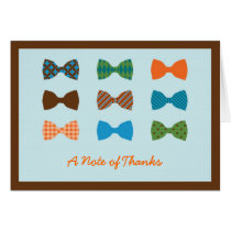Bow Tie Baby Shower Thank You Card cards