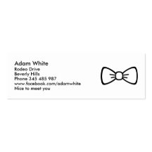 Bow tie business card templates
