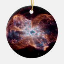Bow Tie Nebula Christmas Ornaments