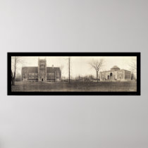 Bowdoin College, Maine Photo 1910 Poster