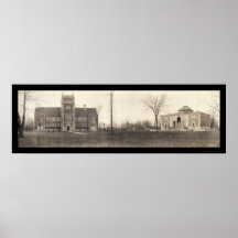 Bowdoin College, Maine Photo 1910 Poster