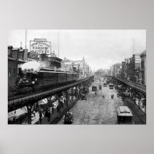 Bowery at Grand Street, New York 1895 Poster