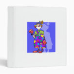 Bowing Clown 3 Ring Binder
