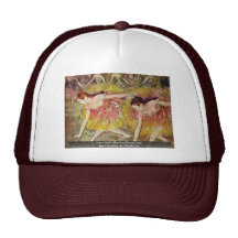Bowing Dancers By Edgar Degas Mesh Hats