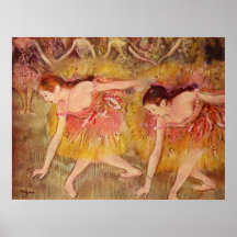 Bowing Dancers. Edgar Degas Posters