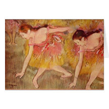 Bowing Dancers Greeting Card