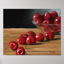 "Bowl of Cherries" Canvas Print