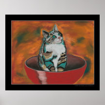 Bowl of Kitty Poster